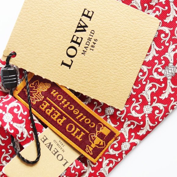 LOEWE Silk Necktie Barroco Espanol NWT - Picture 5 of 7